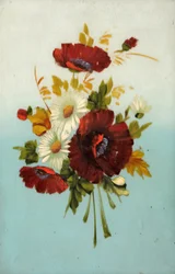 Mohnblumen und Gänseblümchen